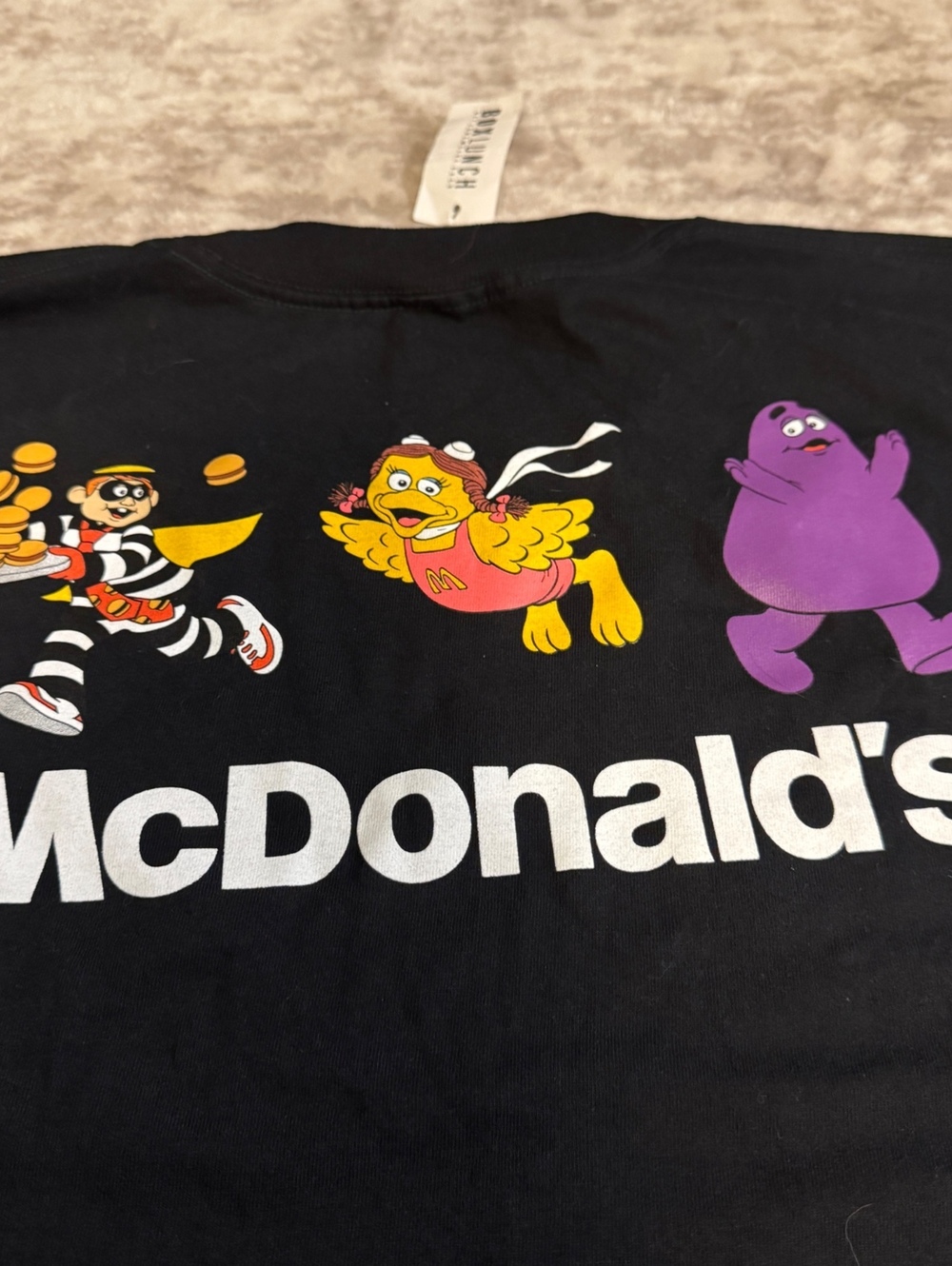 BoxLunch McDonald’s Grimace Birdie Ronald McDonald Graphic T-Shirt Black Unisex